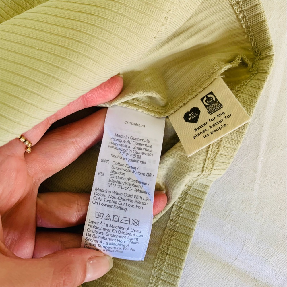 Madewell Ribbed Strapless Crop Top in Beige - Picture 10 of 10